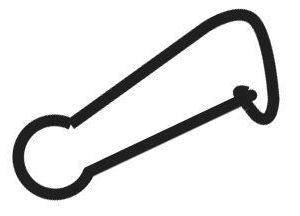 Hooked Fly Snap-Removable
